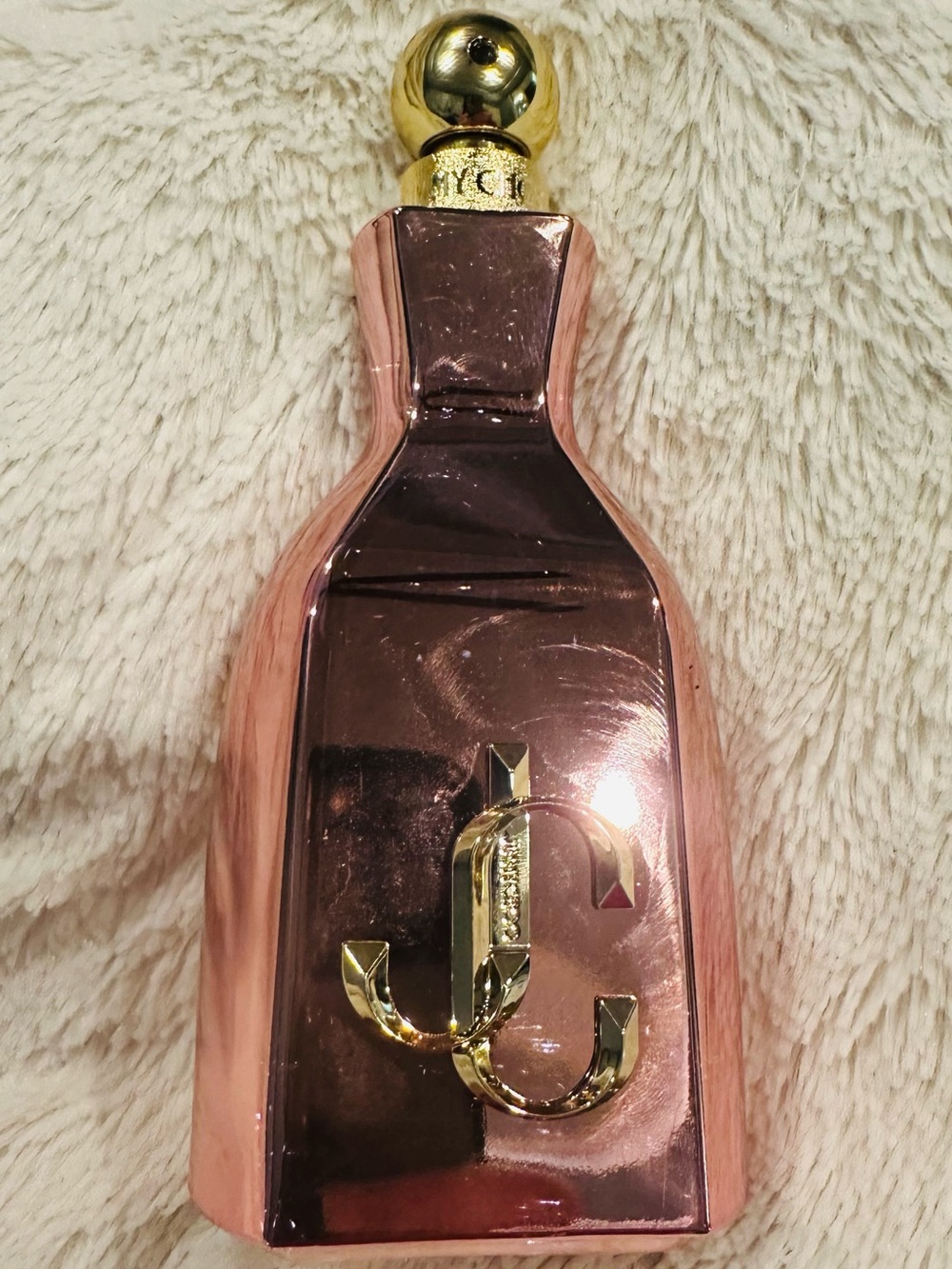 Jimmy Choo  I want choo JUMBO bottle 4.1 0z  Perfume Bottle with Gold Accent.
